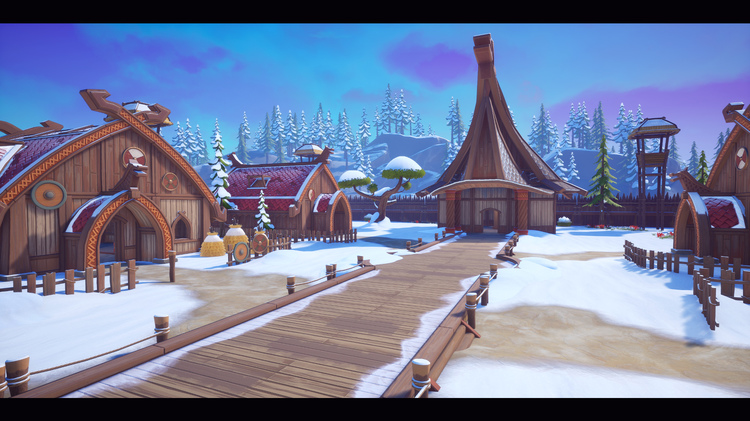 Stylized Viking Village
