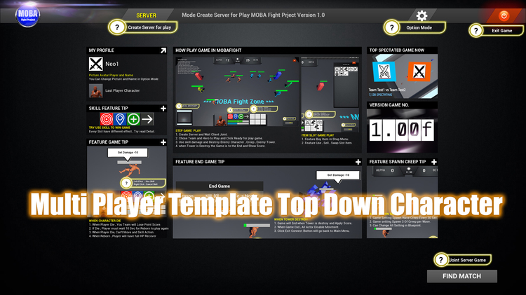 MOBA Fight MultiPlayer Project
