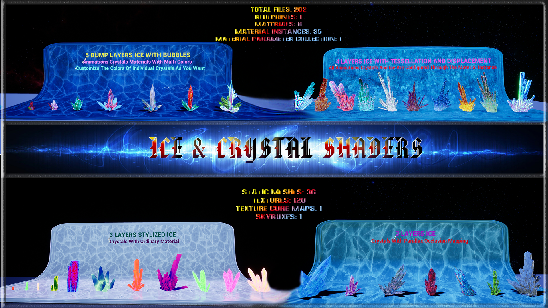 Ice & Crystal Shaders