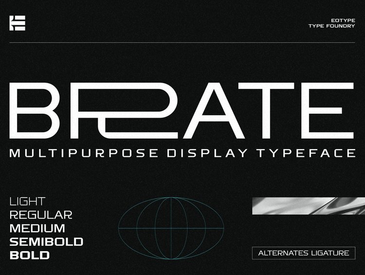 Brate - Family Display Typeface