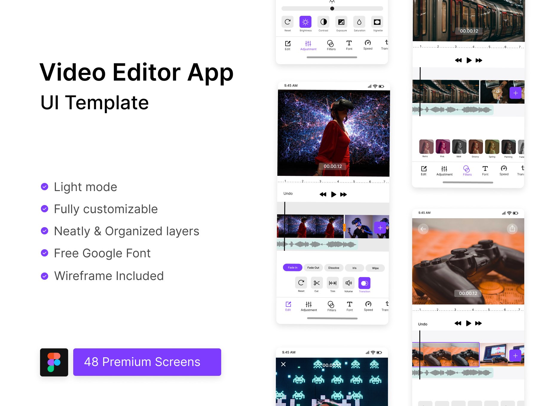 Video Editor App UI