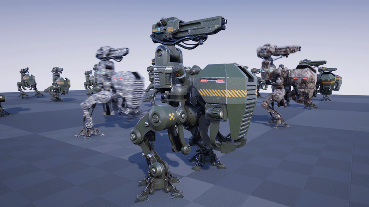 SCI FI: Light Biped Mech
