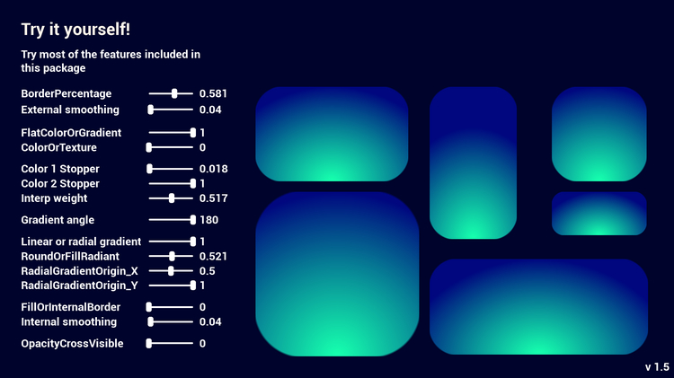 Procedural UI: background and borders UMG material KIT