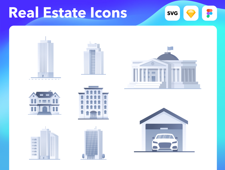 Web Icons Real Estate