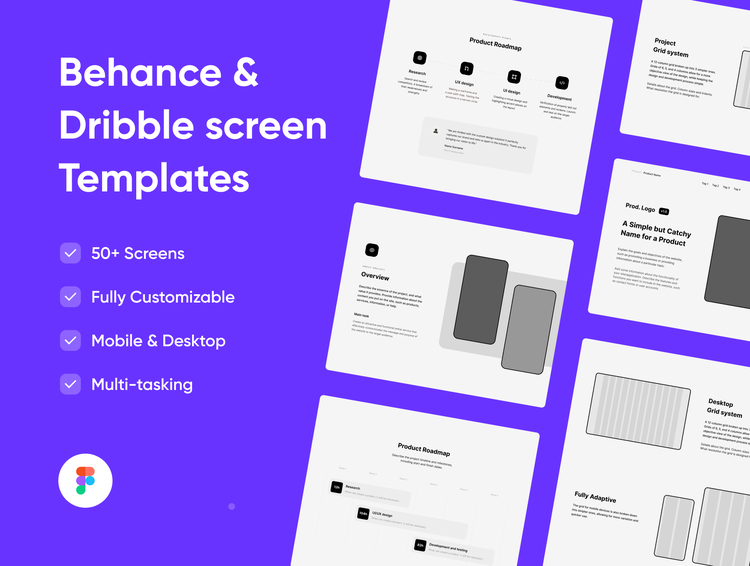 Behance & Dribbble Templates