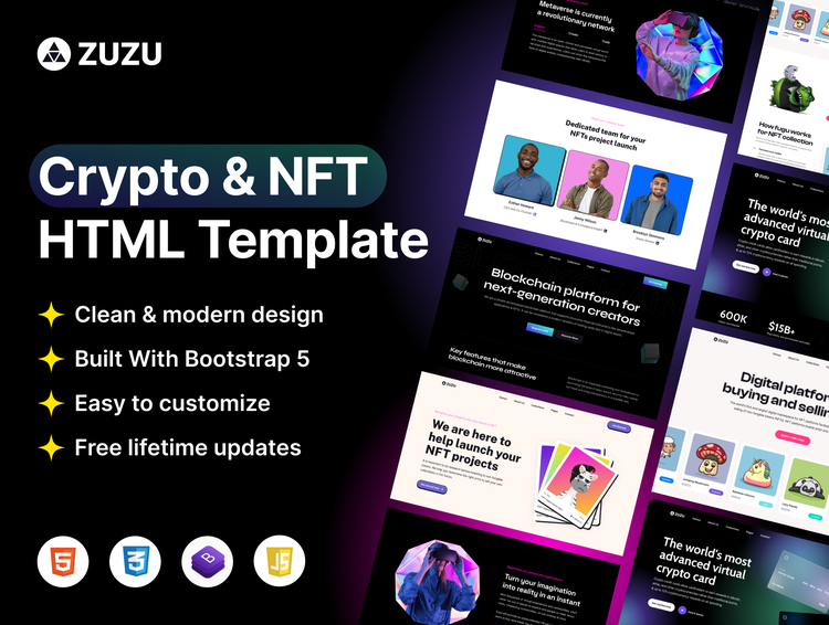 Zuzu - Landing Page Web Template