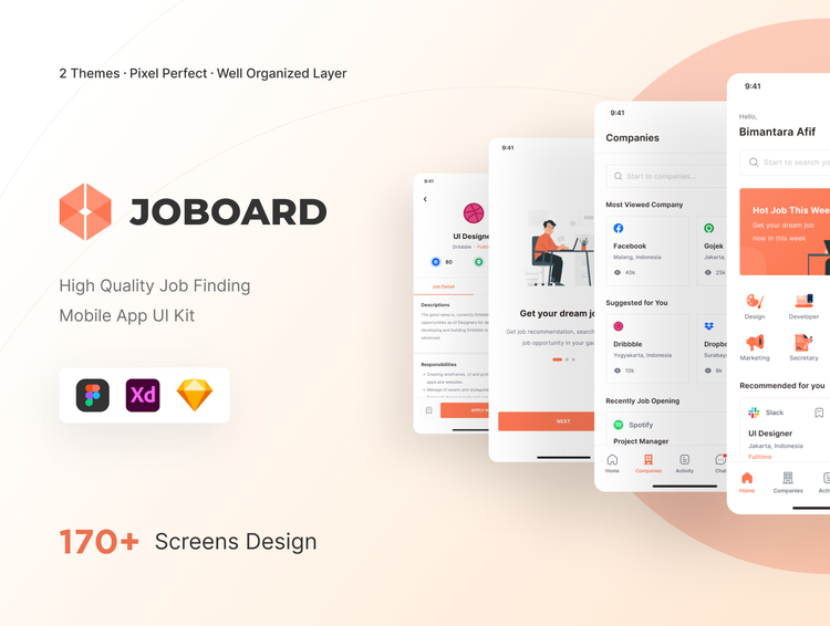 Joboard - Job Finding & Search for Work UI Kit