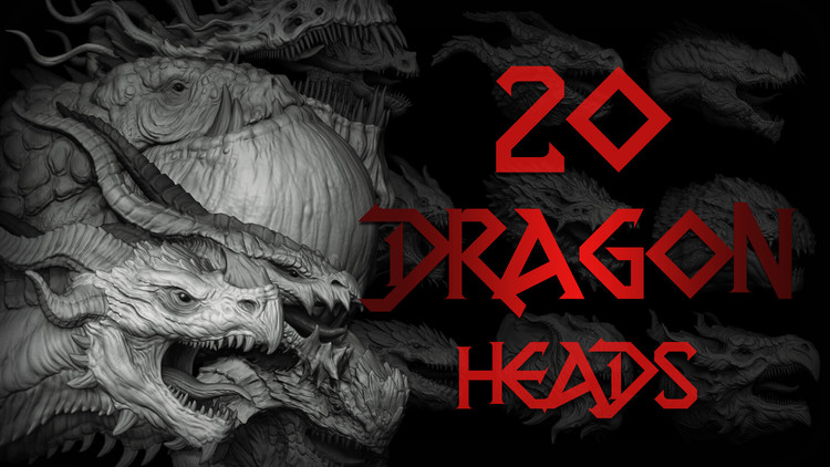 Dragon Head IMM Brush + OBJ