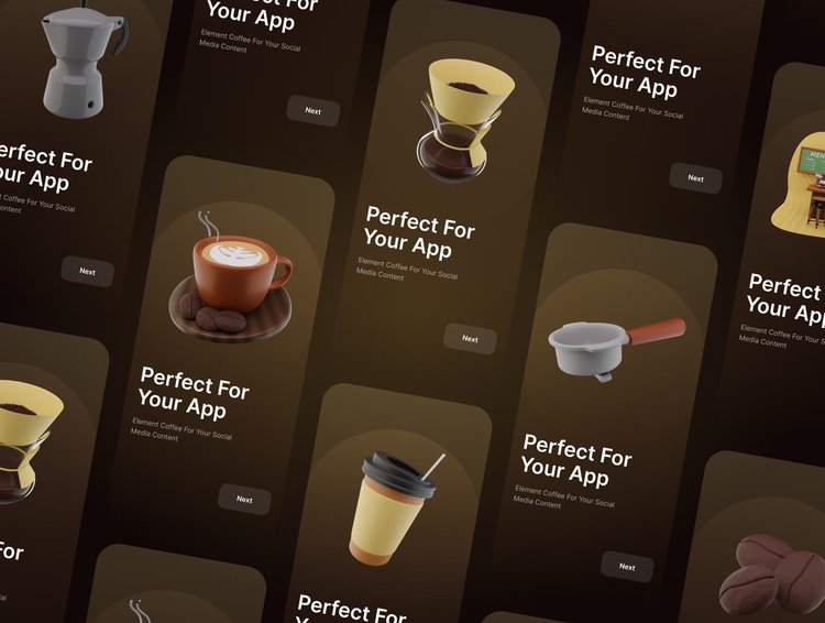 3D Coffee Shop Icon