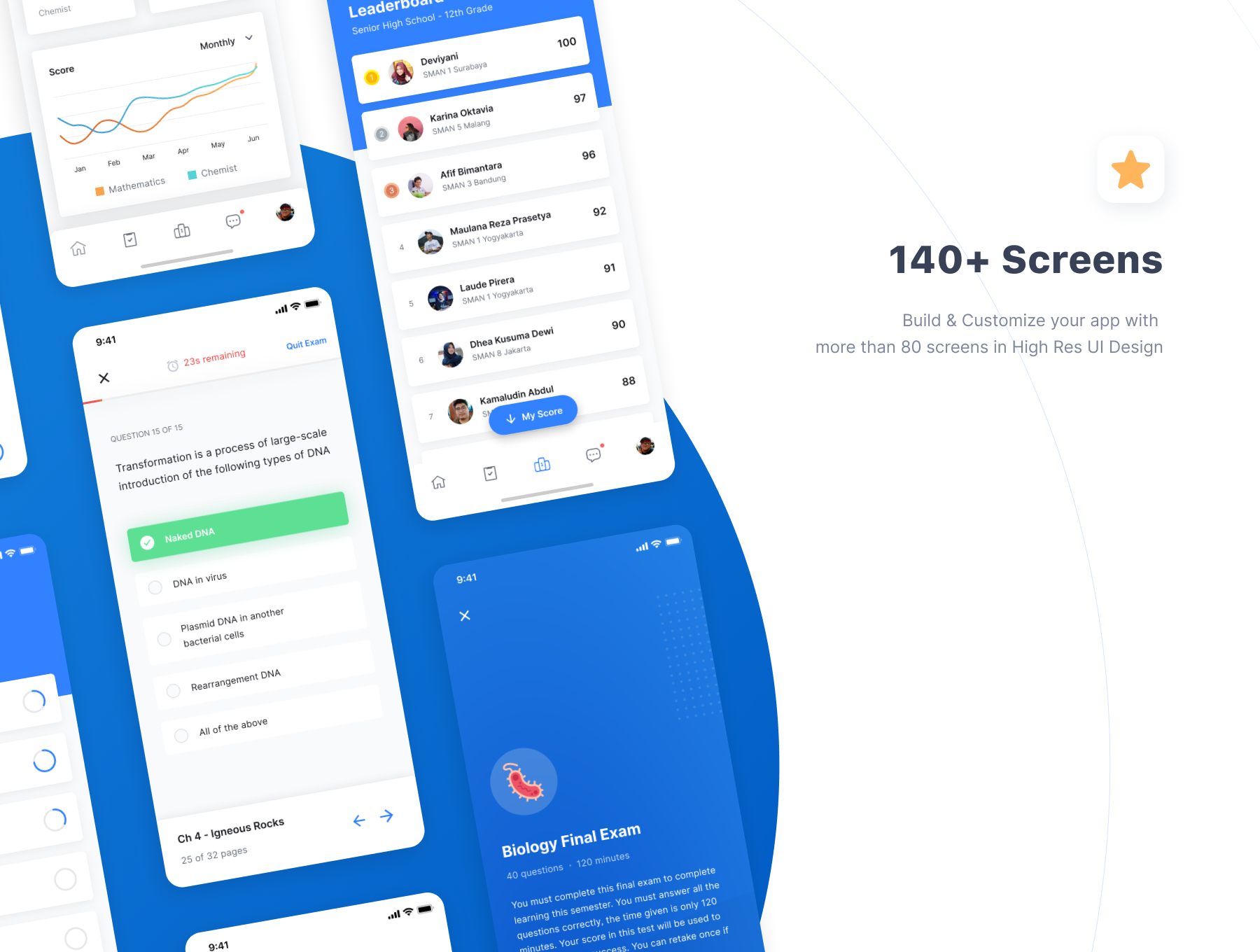 Smartdeck Student Mobile Course E-Learning App UI Kit