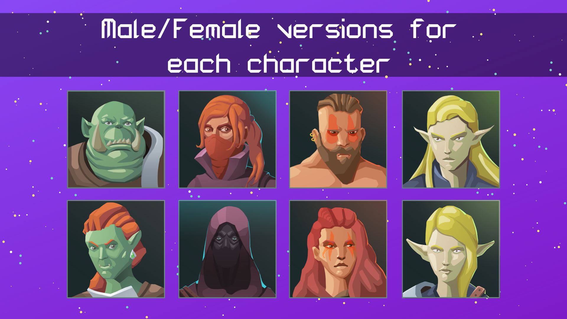 Hand Painted Character Avatar Icons - Fantasy