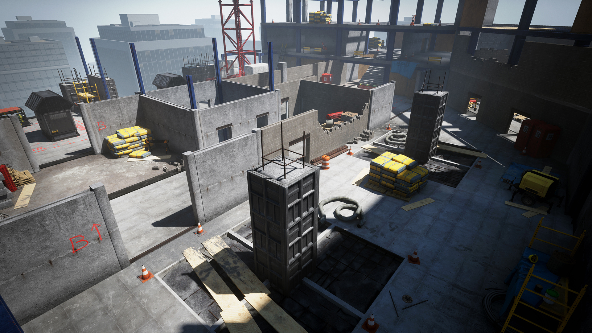 Skyscraper Modular FPS Map