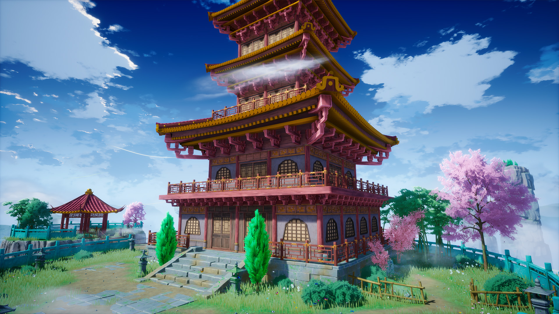 Cartoon Stylized Oriental Fantasy Environment