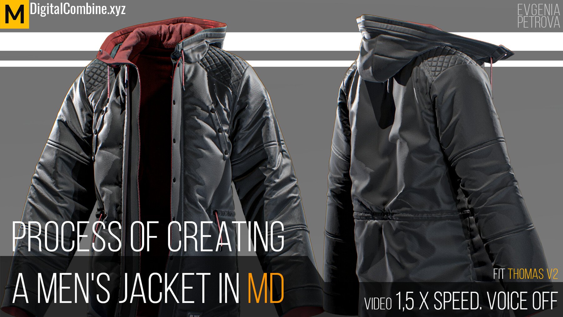 The process of creating a men's jacket in Marvelous designer
