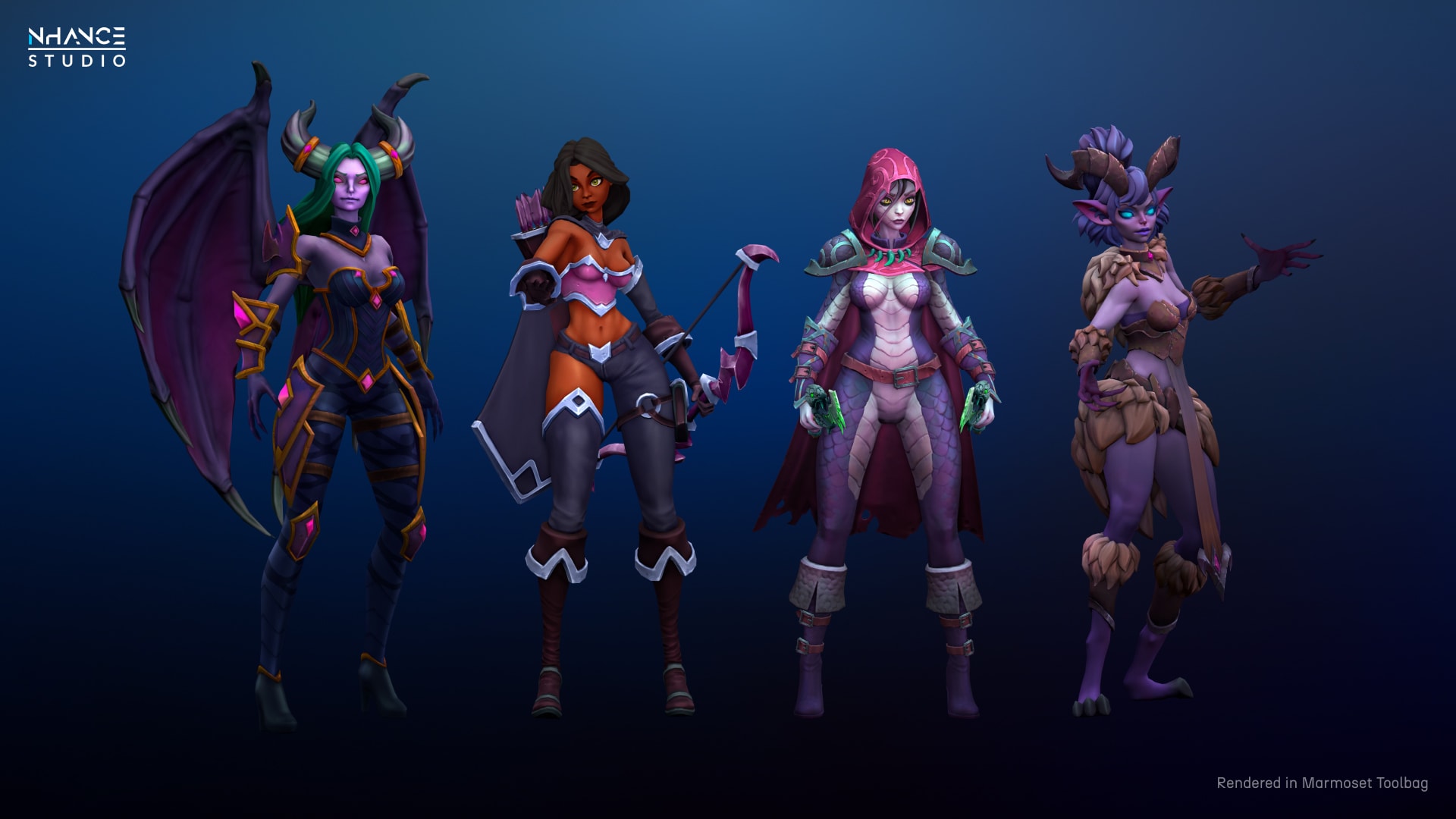 Stylized Fantasy Girls NPC Pack 