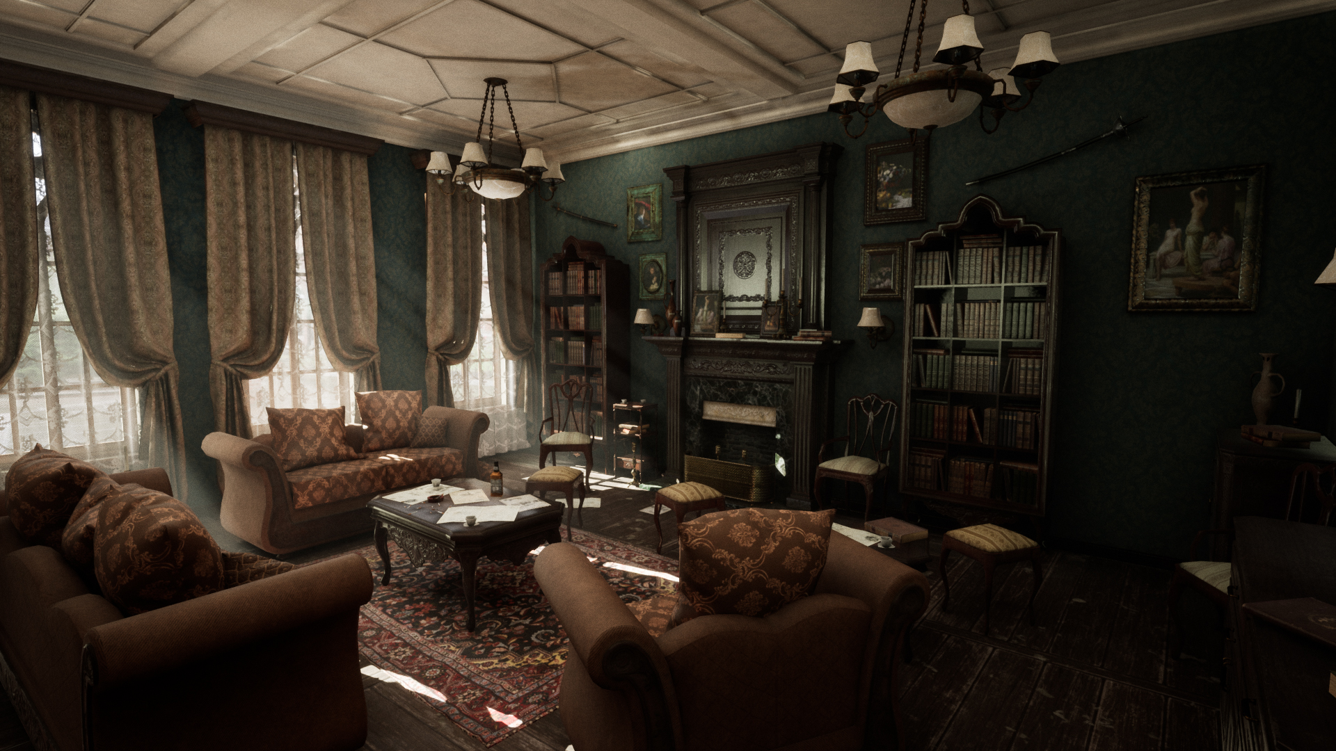 Victorian Furniture - Living Room 