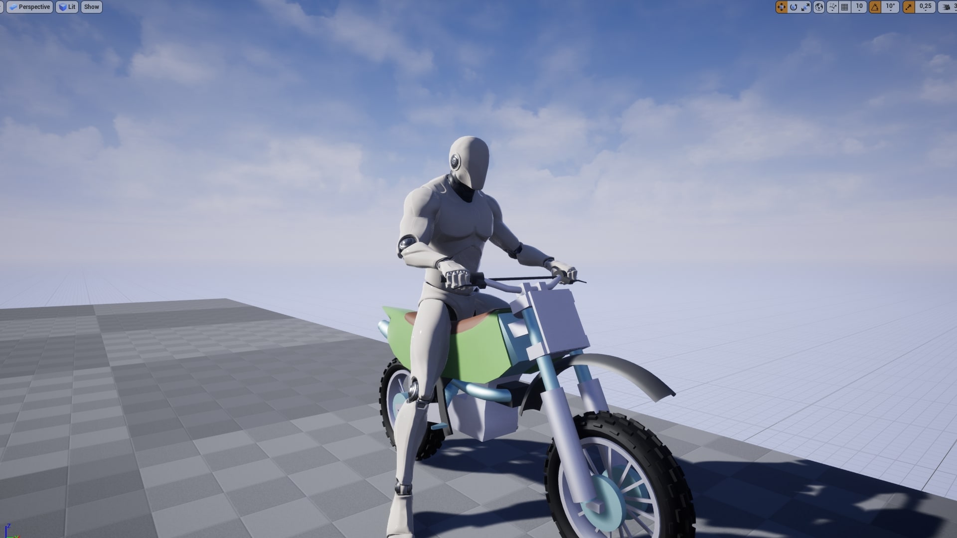 Motorbike Interact Animations Pack