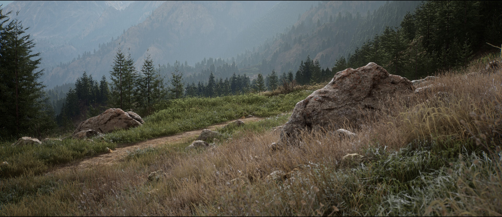 Mountain Grassland Environment 2x2 km