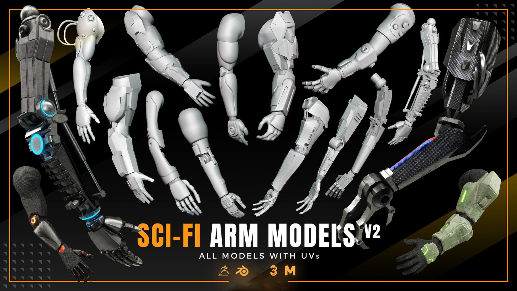 SCI-FI ARM MODELS v2