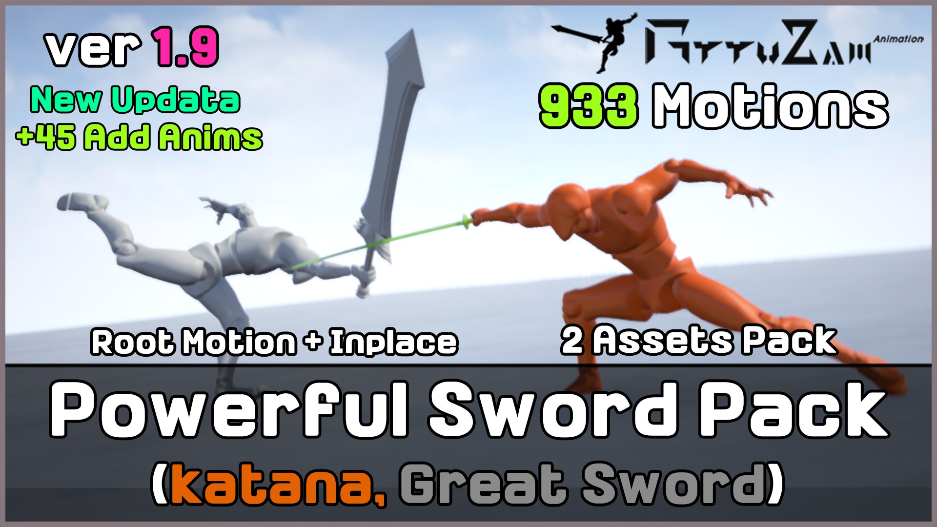 2 Assets Powerful Sword Pack 