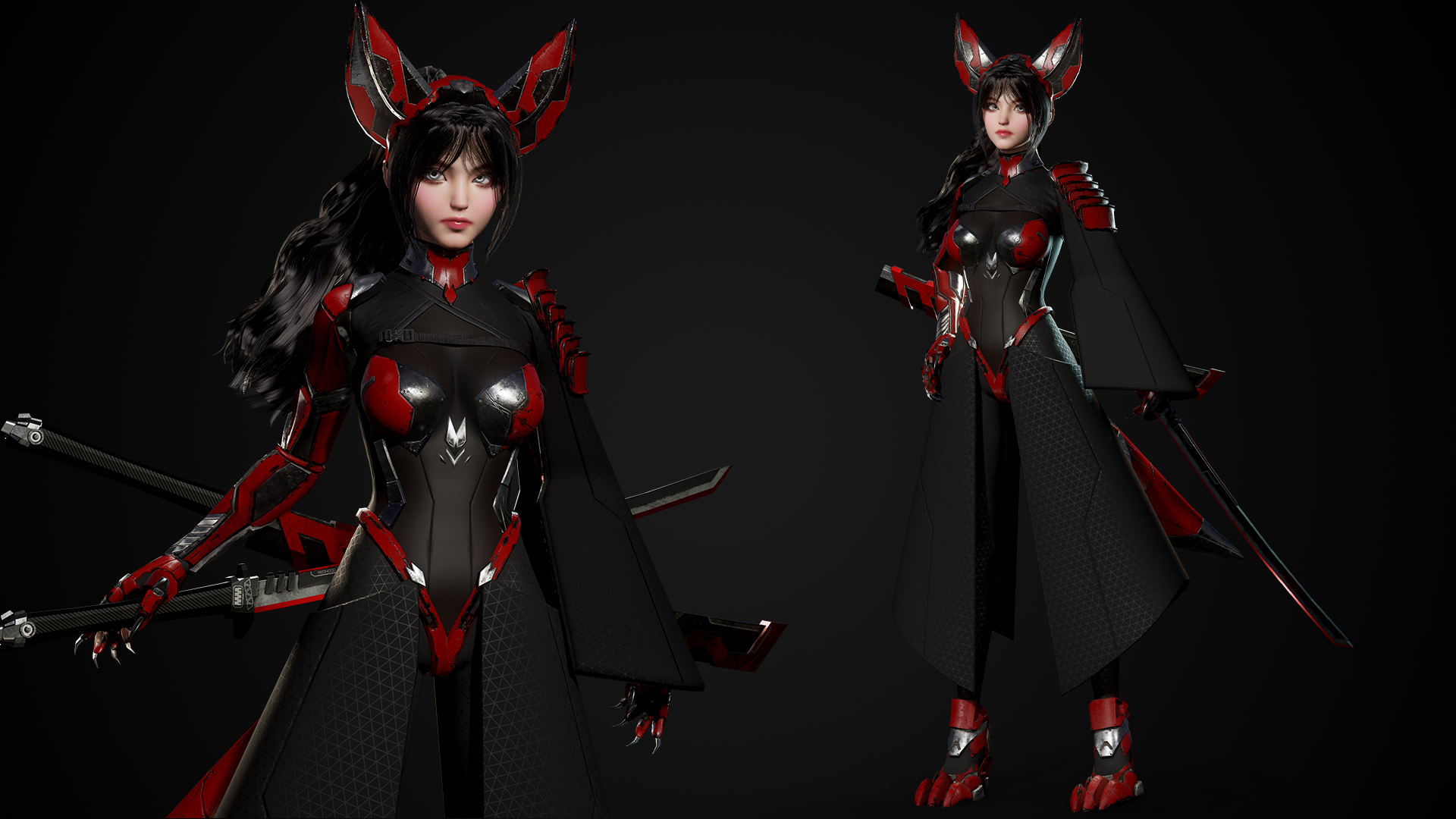 Cosmo Fox Girl / Sci-fi Kitsune 