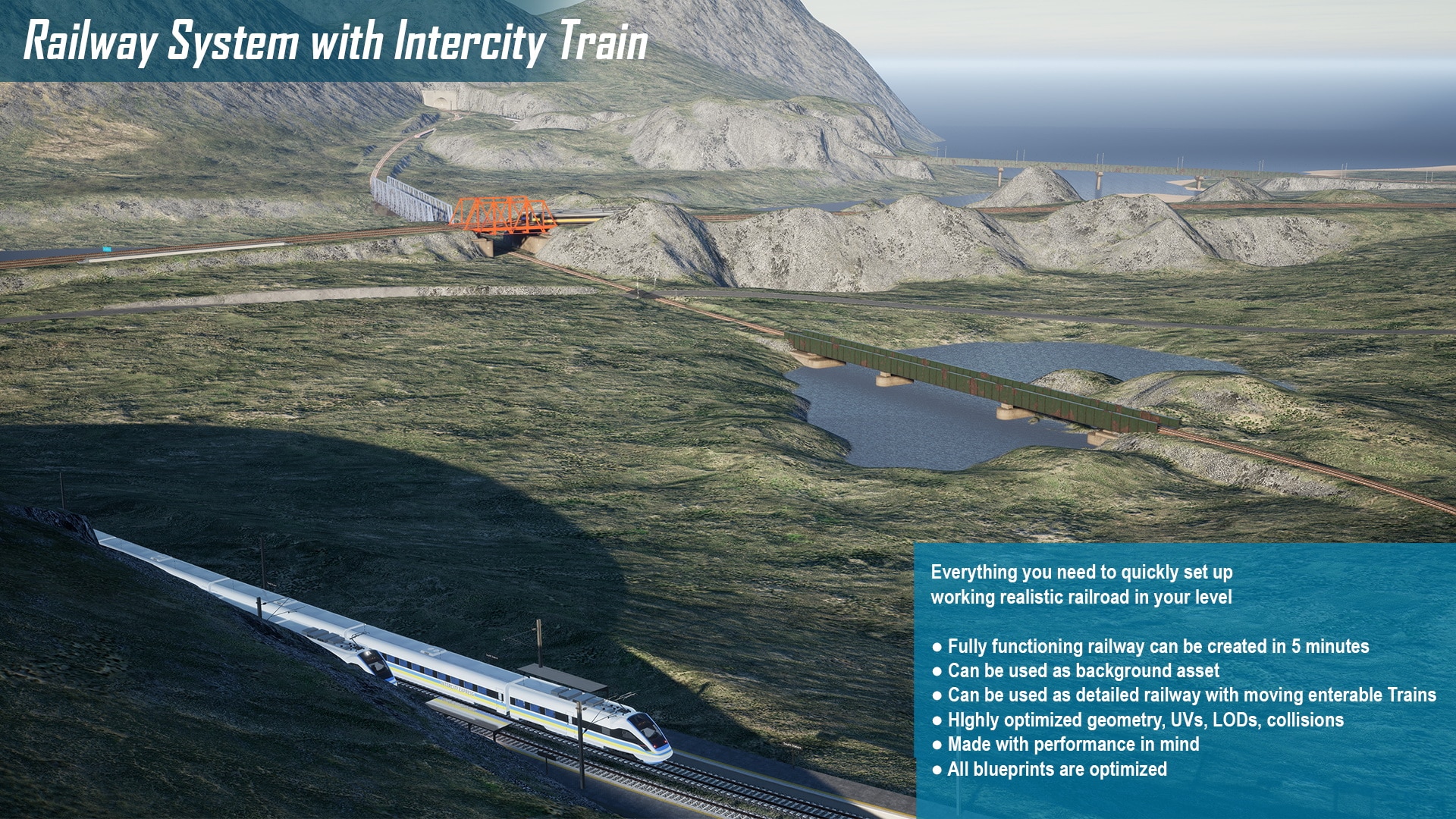 Railway System with IC Train