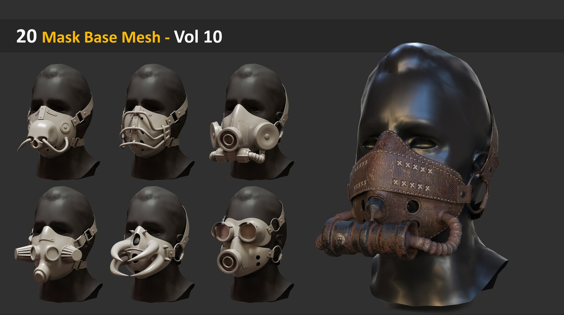 20 Mask Base Mesh - Vol 10