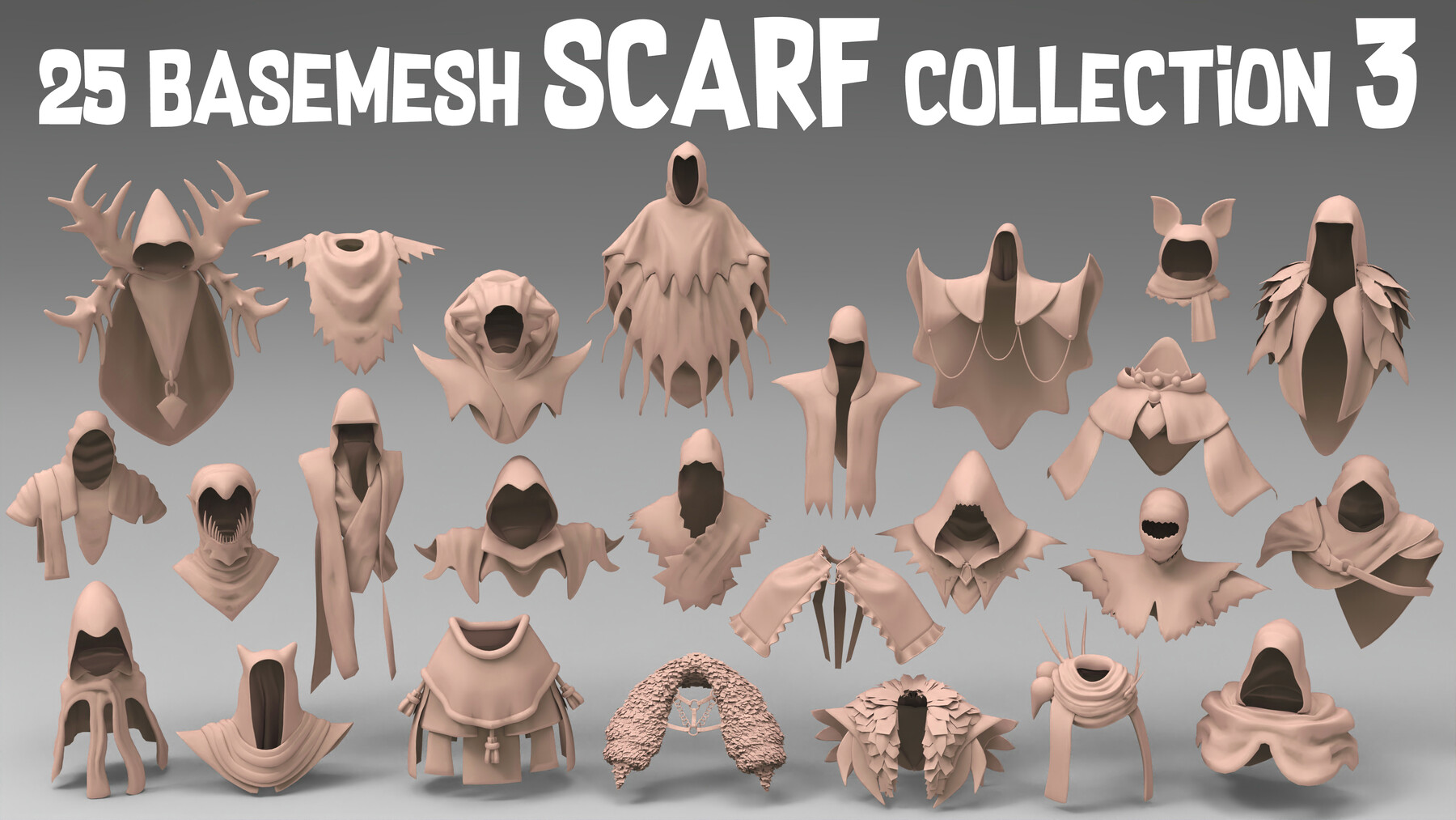 25 basemesh scarf collection 3 