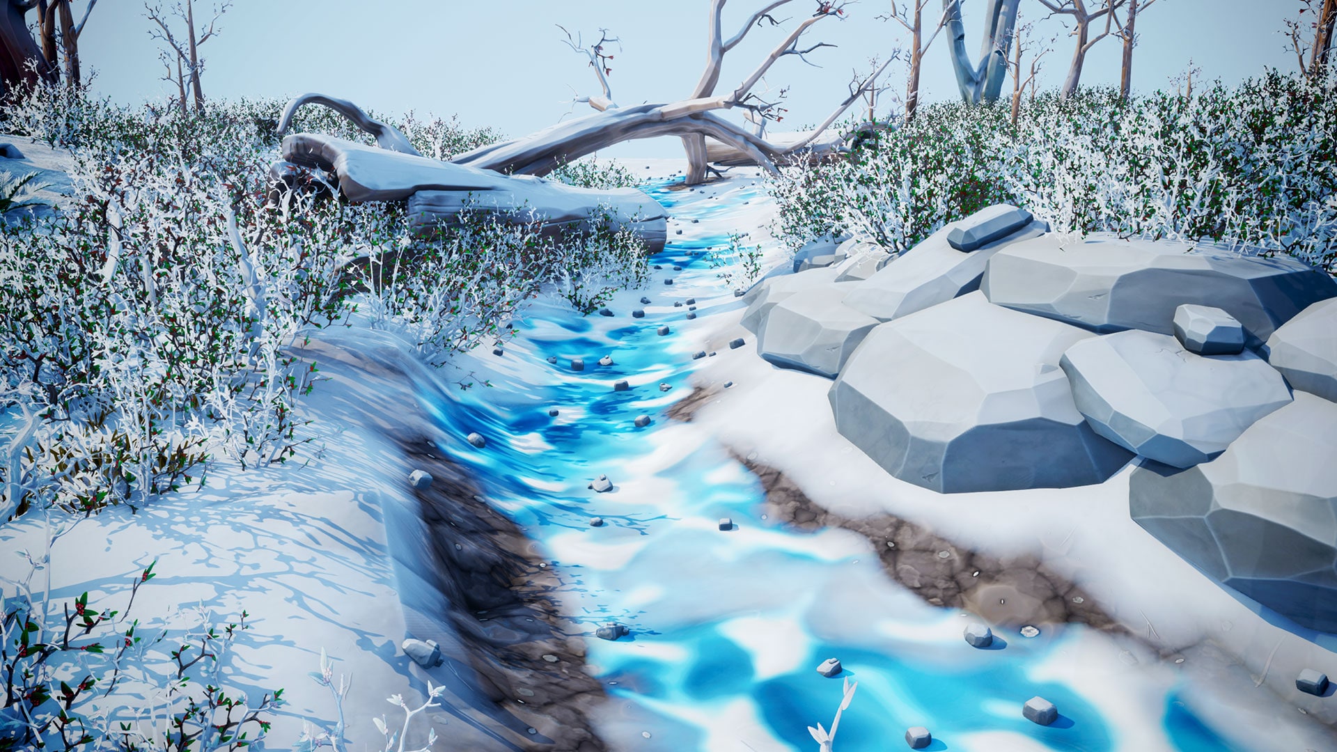 Stylized Winter Forest 