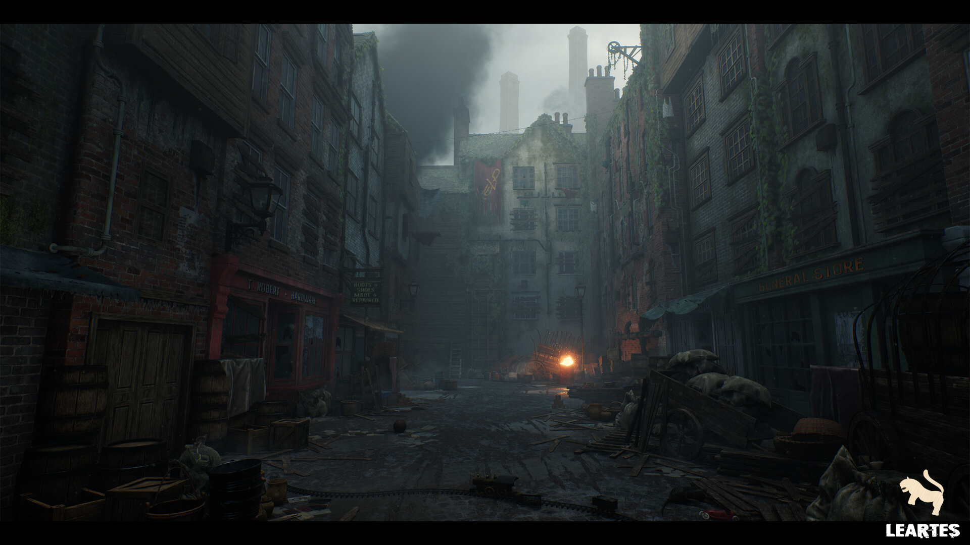 Victorian Decayed Alley Environment 