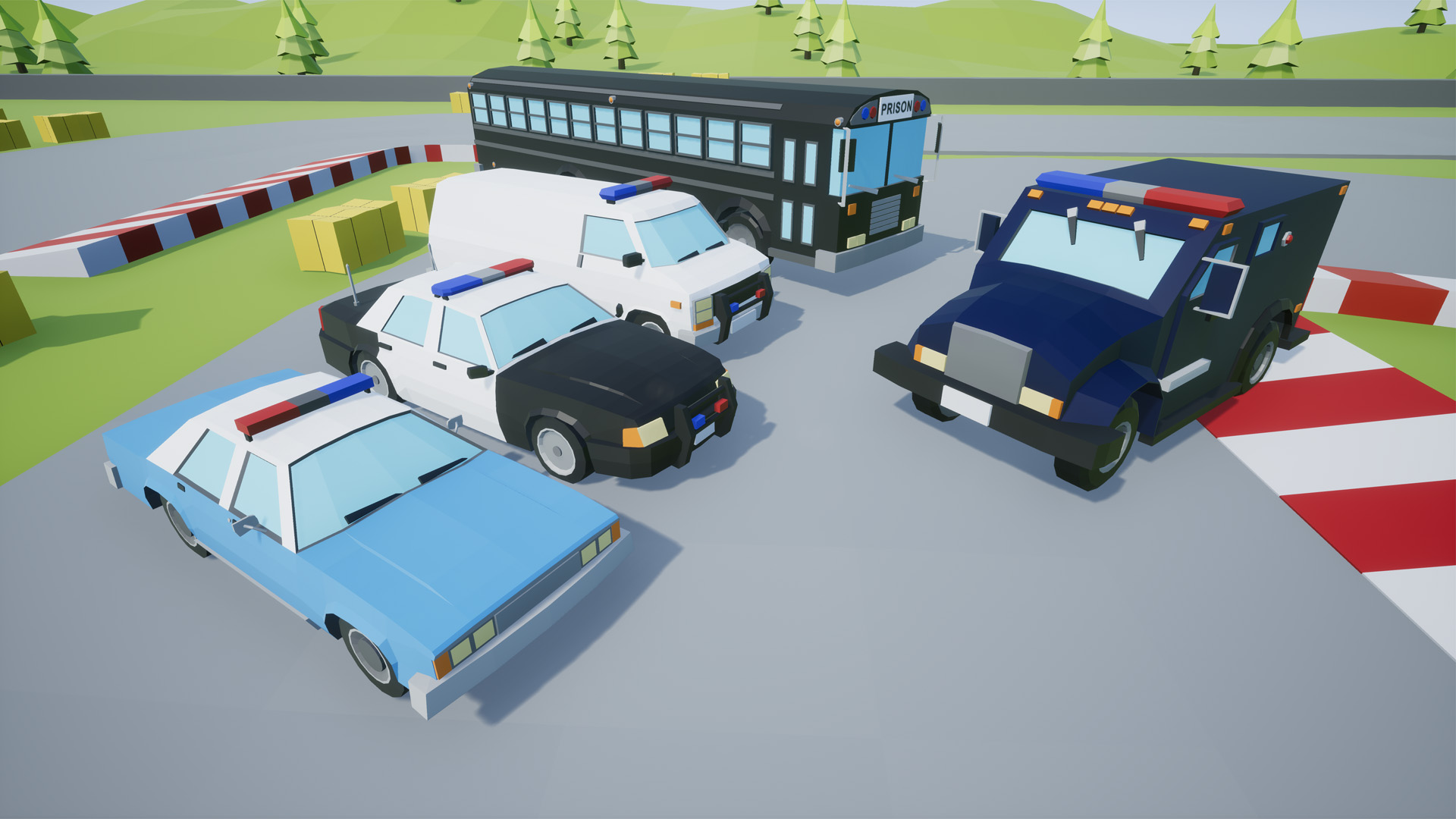 Low Poly Vehicles Police Pack 3 