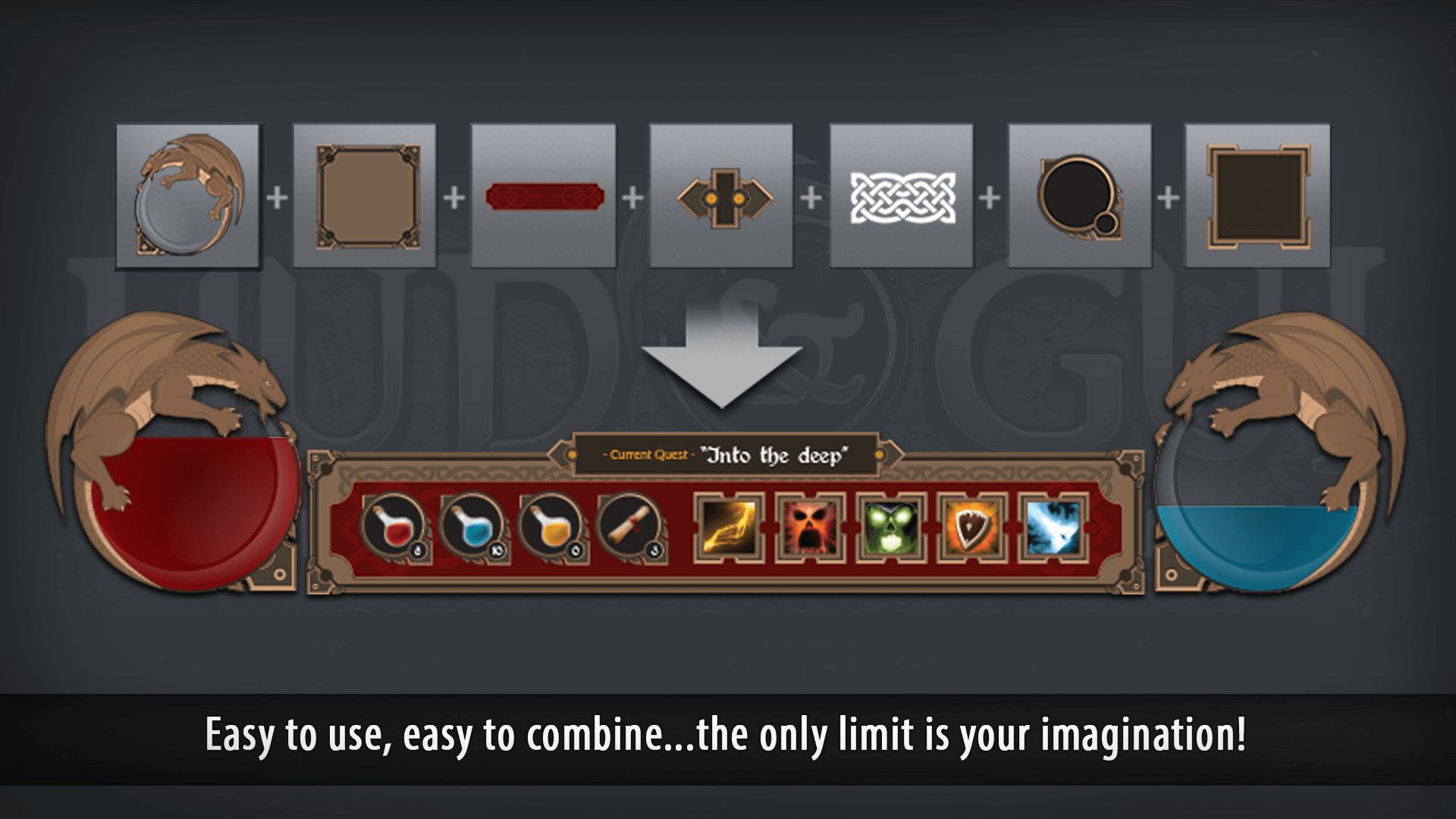 HUD and GUI Medieval Art Bundle 