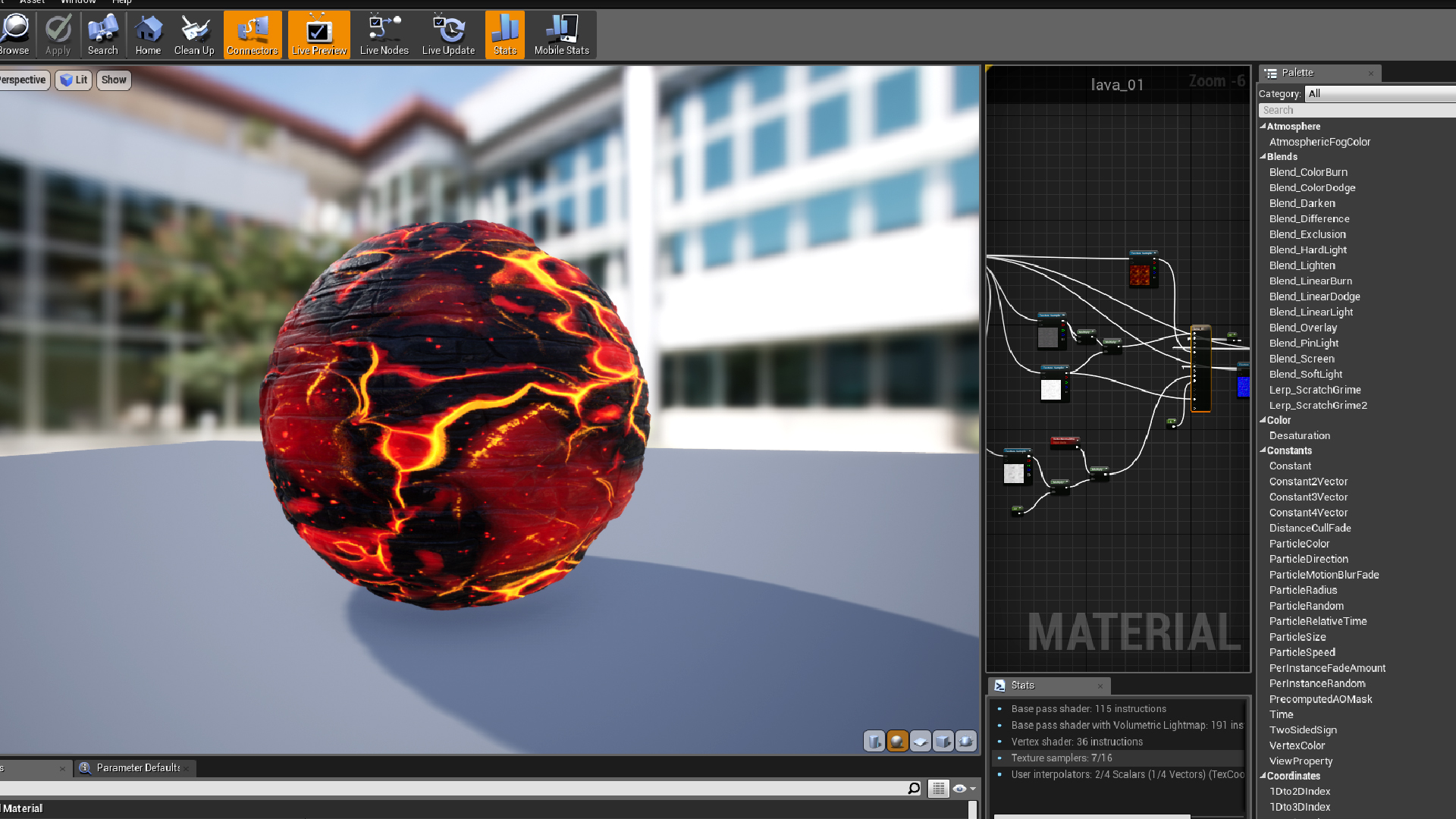 Magma Land: 7 PBR materials 