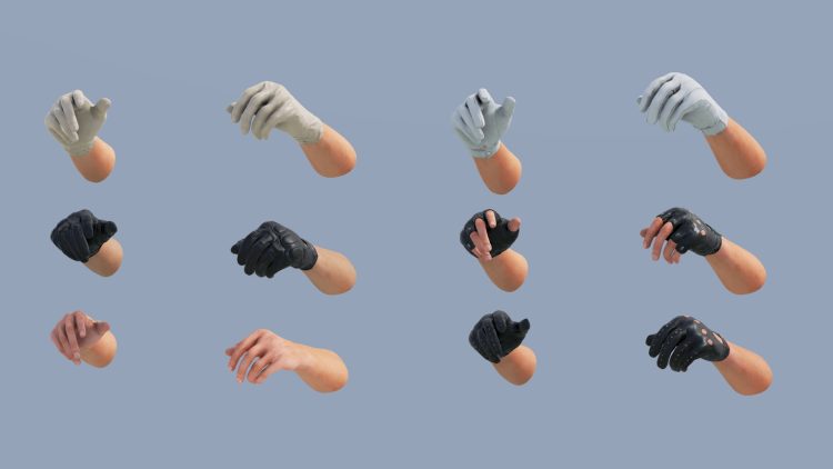 Animated Modern Civilian Hands Pack