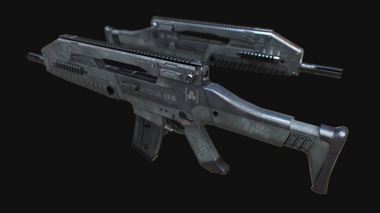 Animated XM8 Assault Rifle FPS Weapons Pack