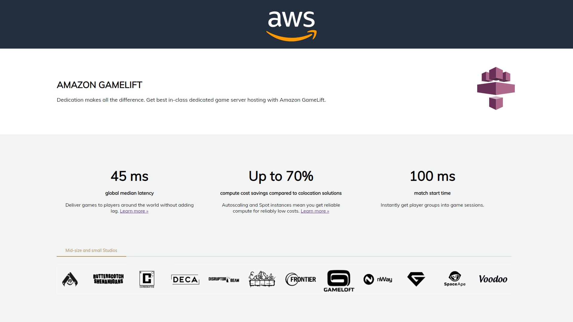 Gamelift with Blueprints (AWS) 