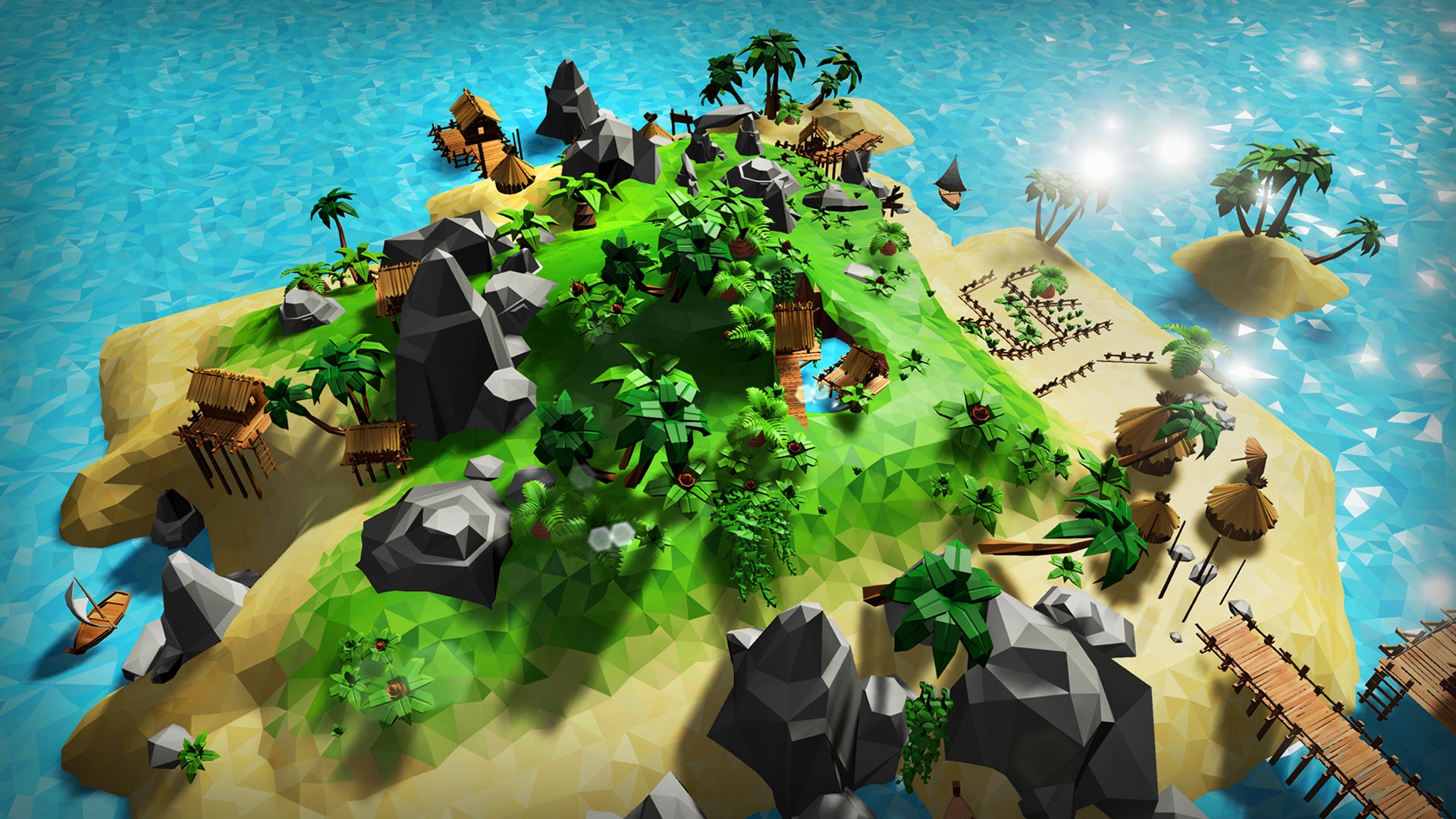 Lowpoly Tropical Island 