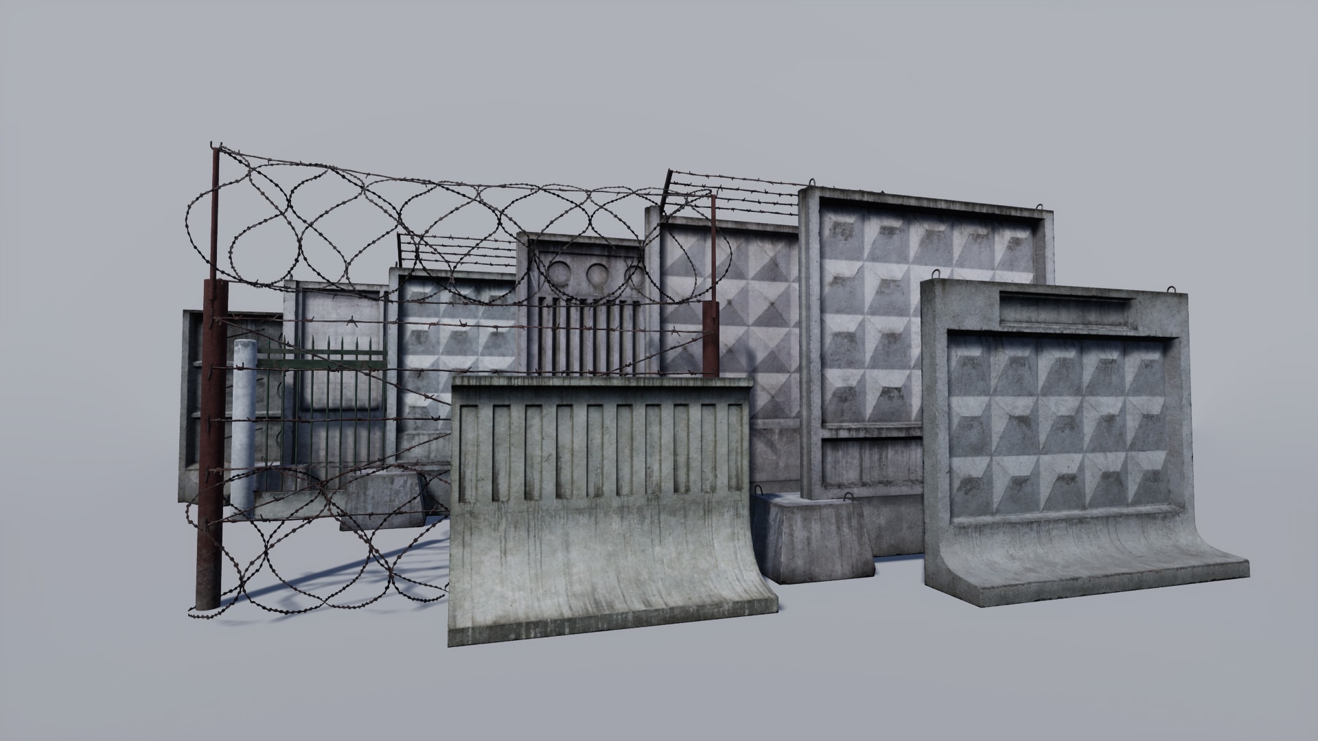 Modular Concrete and Metallic Fence Pack