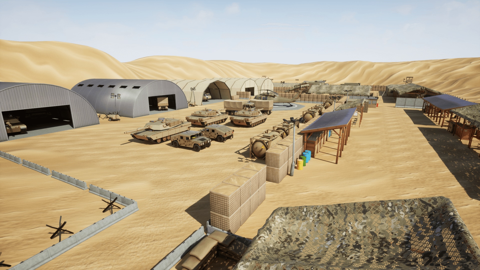 Stylized Military Base