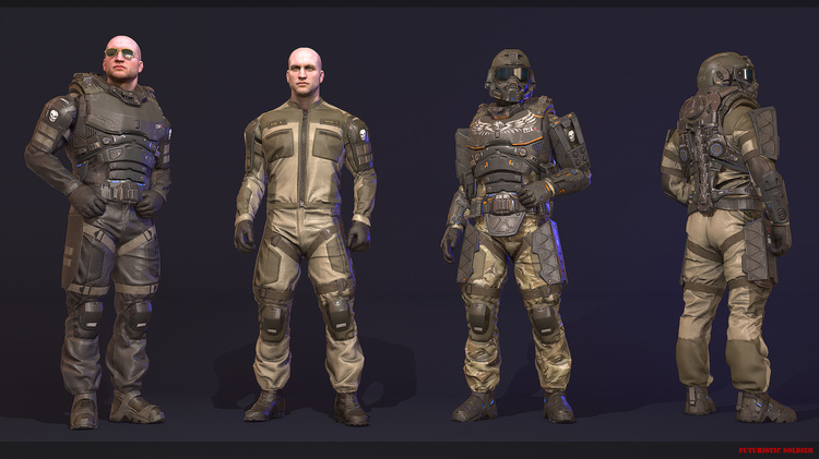 Futuristic Soldiers Pack 