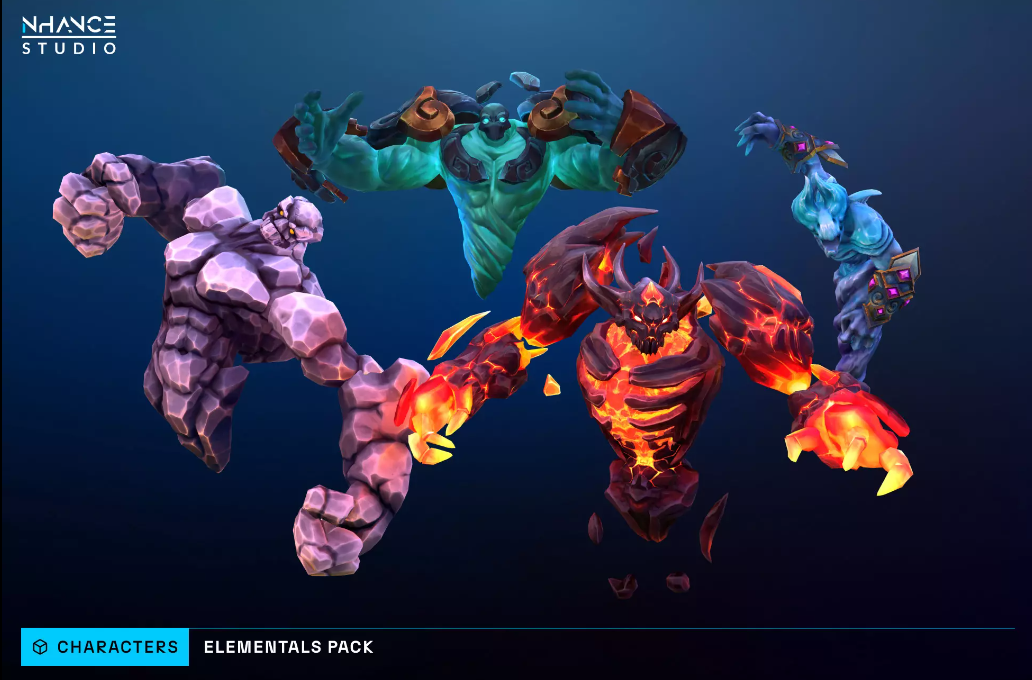 Stylized Fantasy Elementals Pack