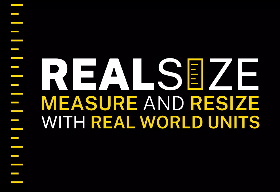 Real Size: Measure and Resize with Real World Units