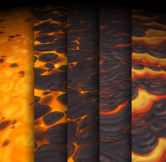 Lava Texture Pack 18 Hand Painted