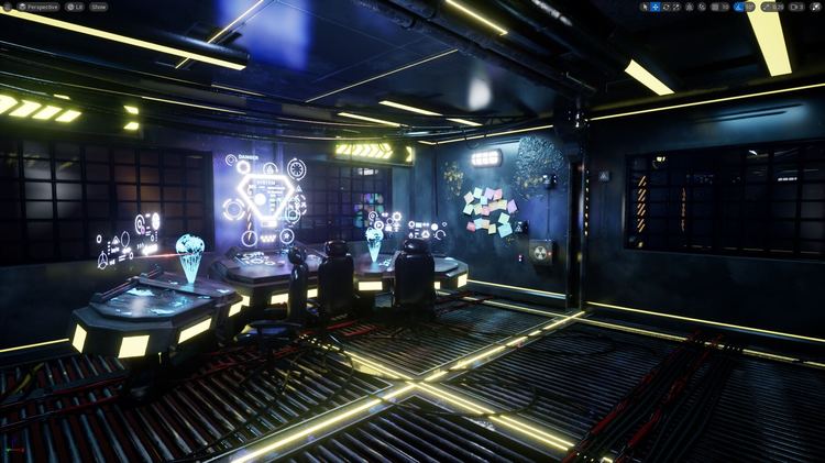 Sci-fi Environment Engine Room