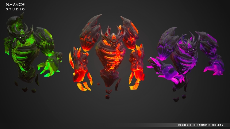 Stylized Fantasy Lava Elemental