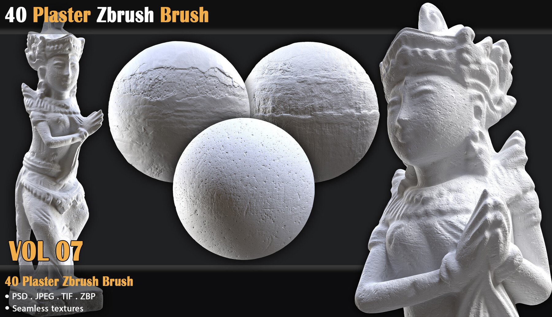 40 Plaster Zbrush Brush 