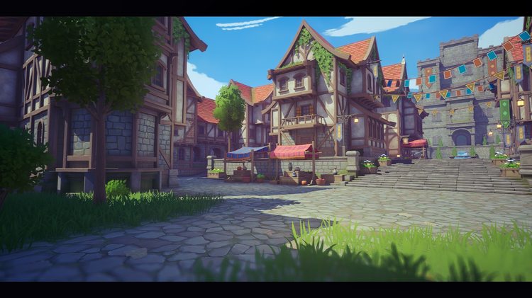 Stylized Medieval Village