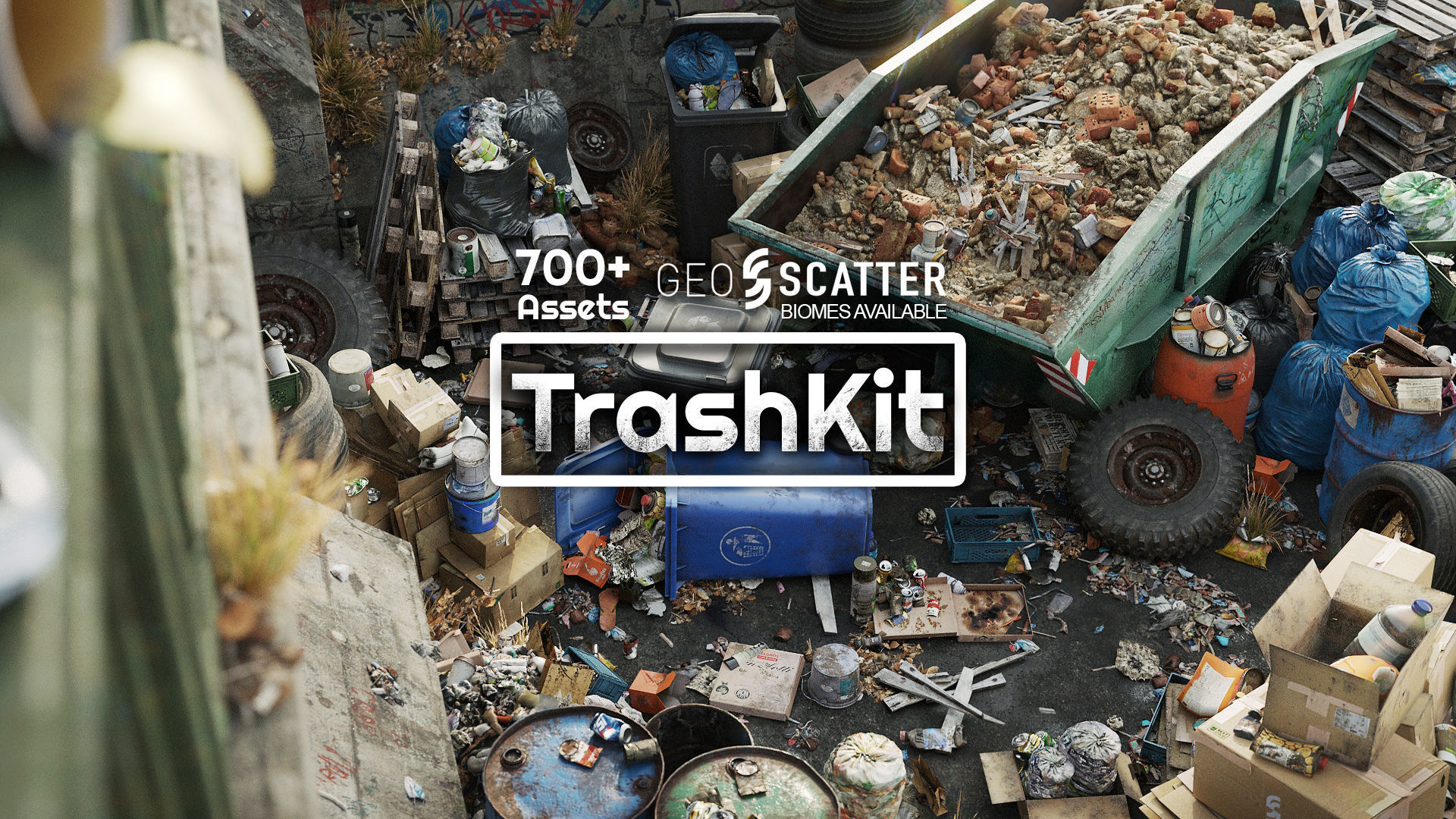 Trash Kit - 3D AssetKit by AssetKit