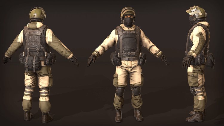 Russian Soldier Military and Police Customizable 