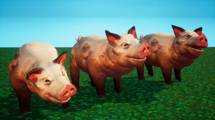 Stylized Fantasy Pig 